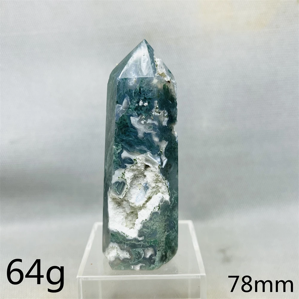 Натуральный мох агат, геодезическая башня YOCO