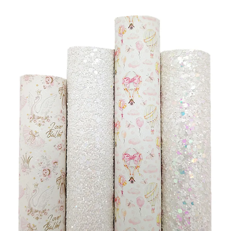 Белые объемные блестящие кожаные тканевые листы фетровая подкладка балетное