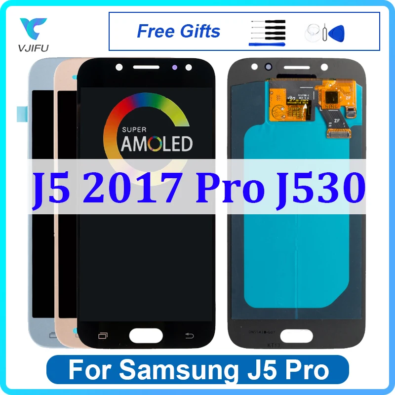 AMOLED J530 экран для Samsung Galaxy J5 2017 Pro дисплей J530F/DS J530Y/DS сенсорный экран дигитайзер в сборе Замена Ремонт