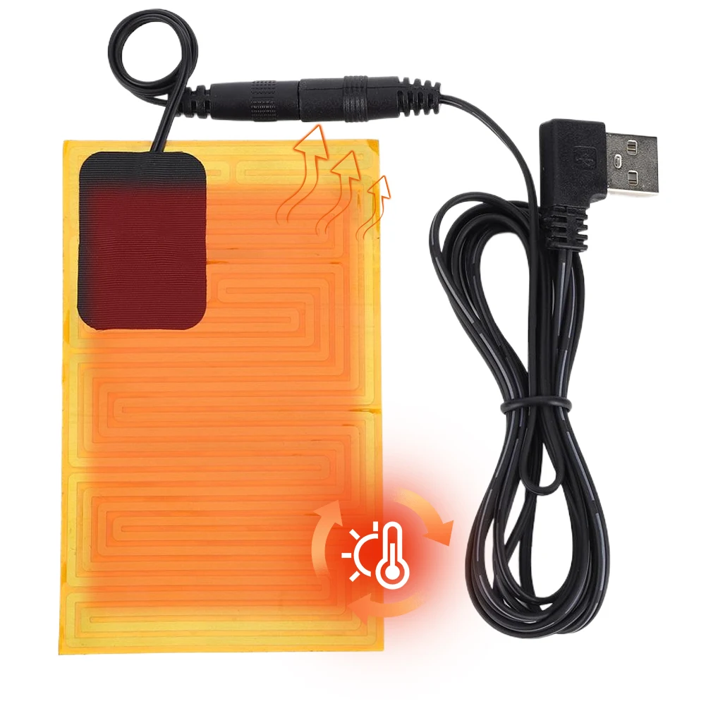Электрическая грелка USB 5 В USB-нагревательный элемент пленочный нагреватель Plug And