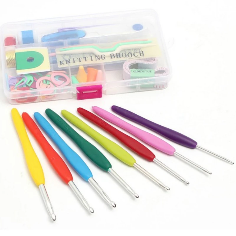 53 Pieces Magic Crochet Set Sweater Knitting Tools DIY Handmade Jewelry Making Tools Accessories 16 Sizes Available New