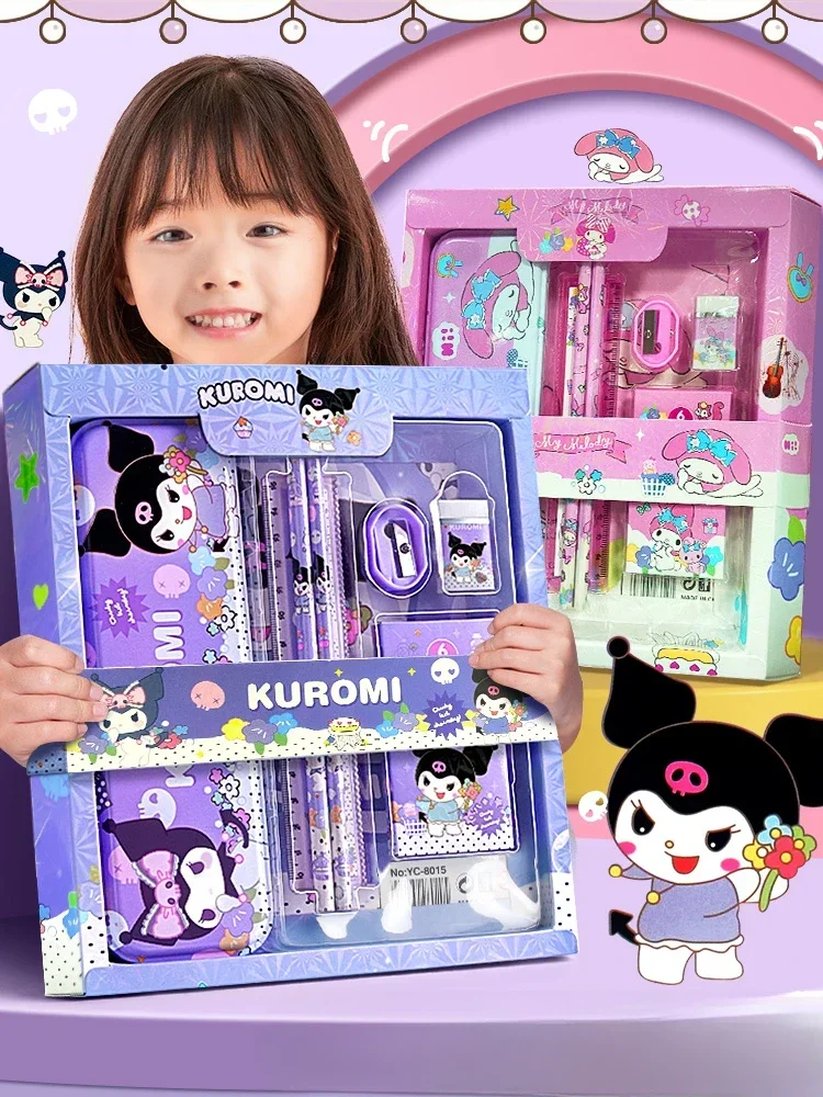 Sanrio briefpapier geschenkdoos set 10Nu oud meisje basisschool Kuromi jie Tamagotchi hon Adri Graad Handboek
