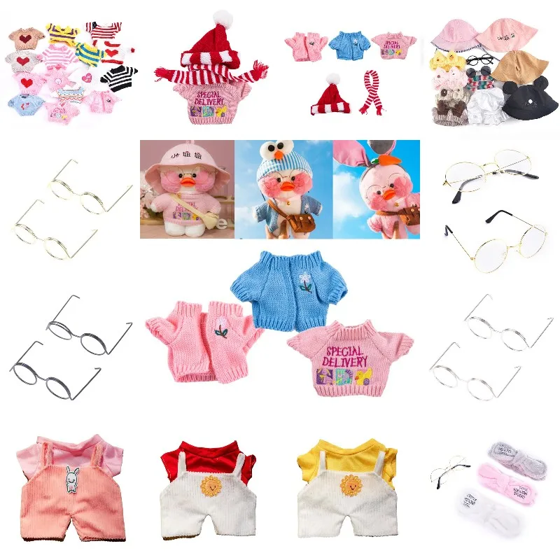 

1PC Doll Clothes Headband Glasses Accessories for 30cm LaLafanfan Duck Plush Doll Outfit Hat Hair Band for 20-30cm Plush Toys