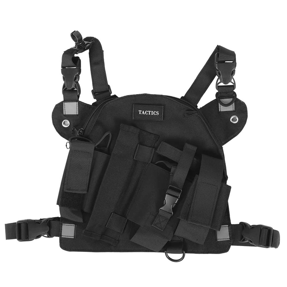 

Walkie Talkie Chest Front Pack Pouch Tactics Outdoor Vest Rig Carry Bag Storage Bag walkie walkie walkie walkie walkie walkie