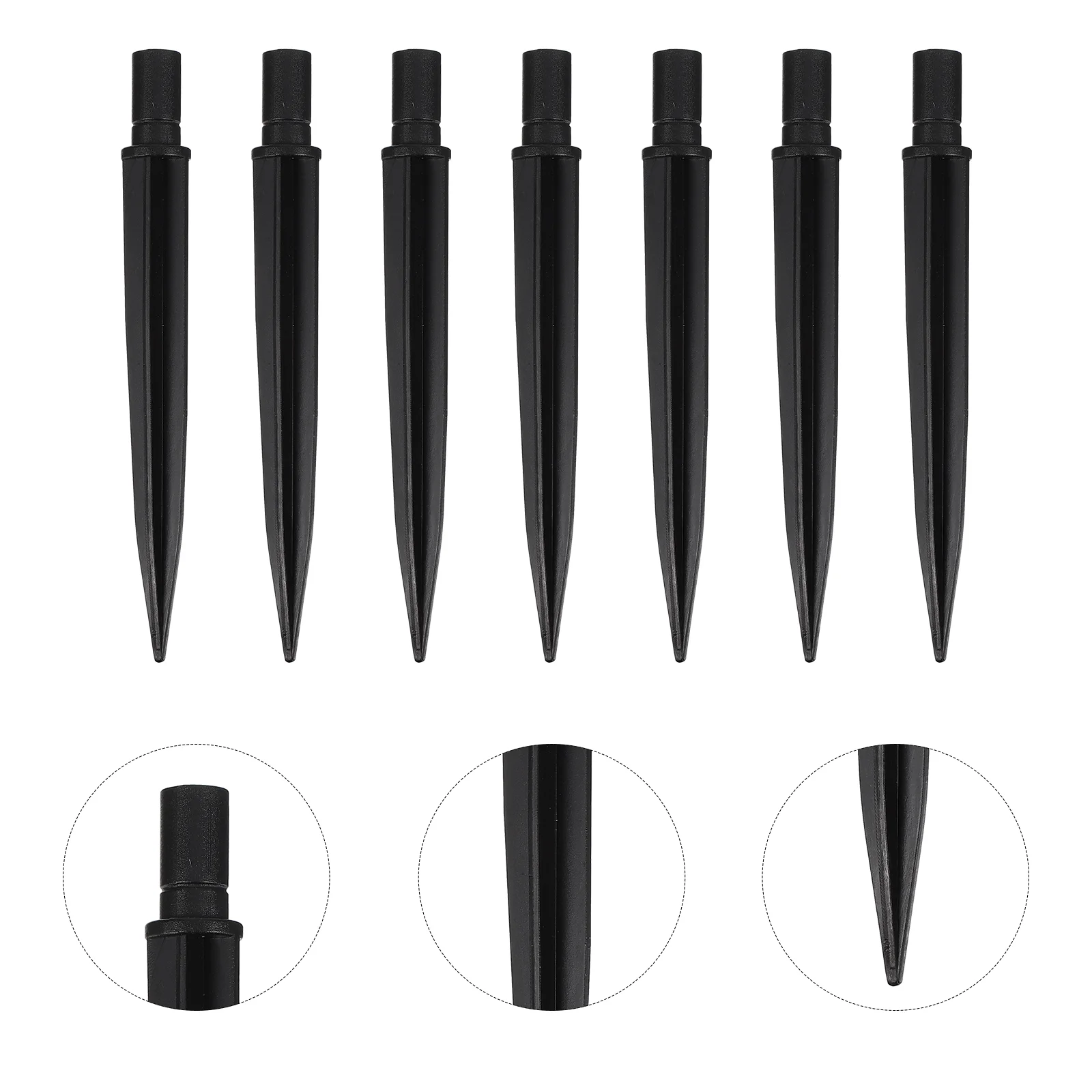 

20 Pcs Plastic Plug Landscape Lights Ground Spike Spikes Solar Flame Outdoor Lamps Stakes Garden Party Patio Flashlight