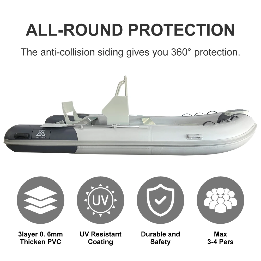 С фабрики Skiff Marine Accessory Small Fishing TOURUS для продажи Алюминиевая ребристая лодка