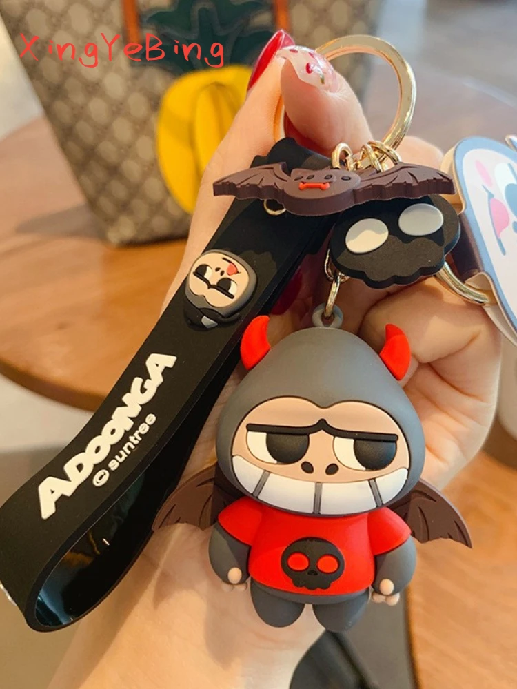 

Креативный мультяшный брелок для ключей с попой и гориллой, женский милый брелок для ключей для влюбленных, подвеска для сумок для пар, мног...