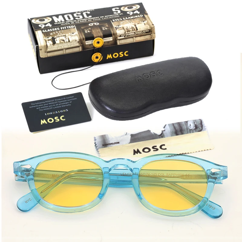 

Sunglasses Men Johnny Depp Lemtosh Polarized Sun Glasses Women Brand Vintage Acetate Frame Yellow Blue Night Vision Goggles