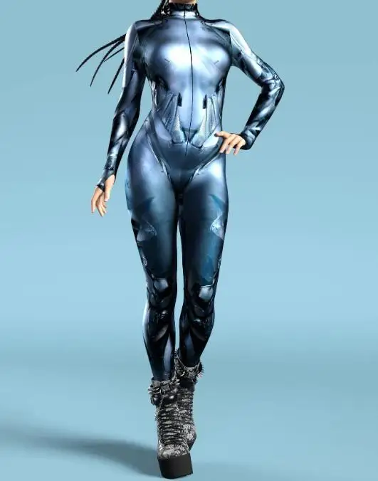 Женский механический комбинезон в стиле стимпанк