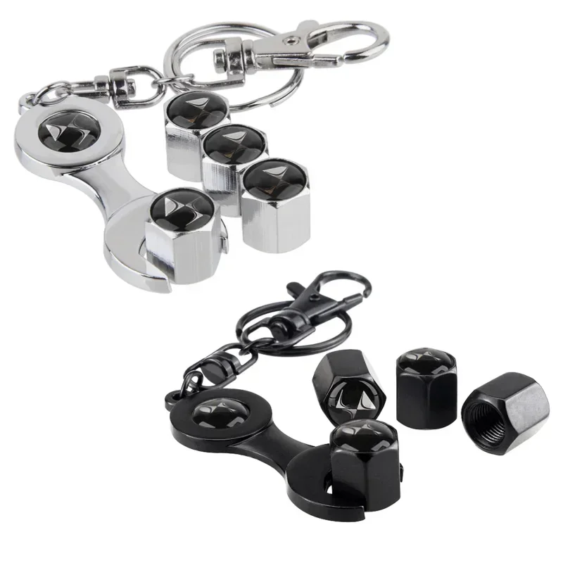 Металлическая прочная автомобильная крышка колеса с гаечным ключом брелок для