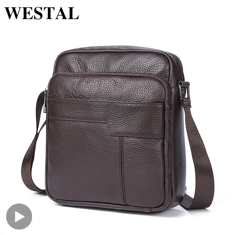 Genuine Leather Office Shoulder Messenger Women Men Bag Briefcase For Male Female Work Business Small Portable Handbag Storage