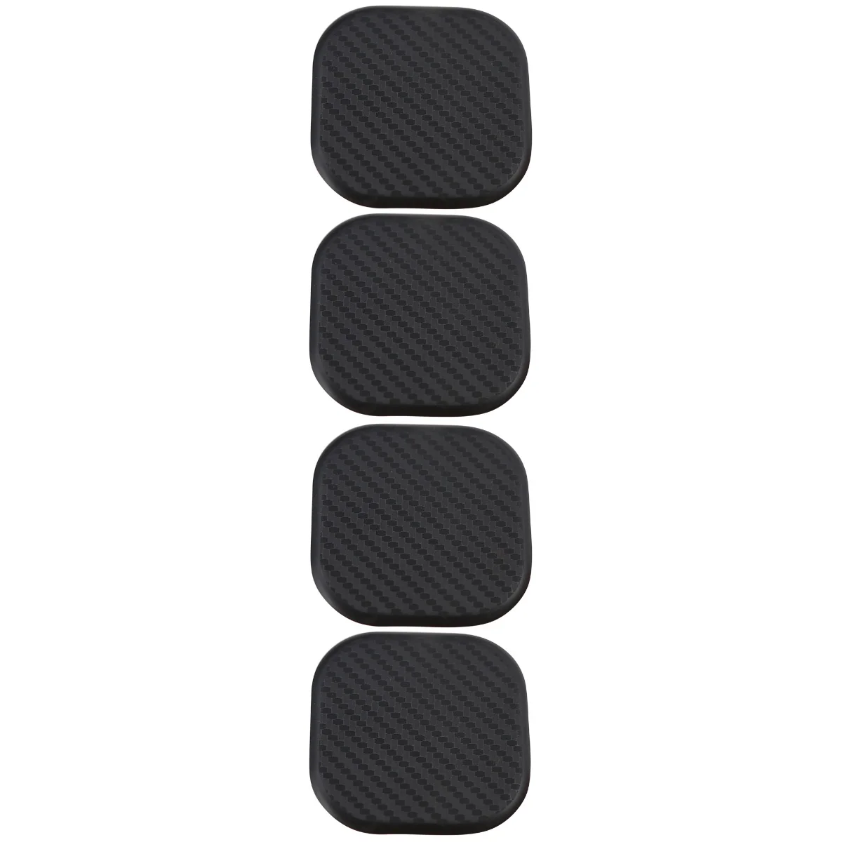 

8 шт. износостойкий автомобильный коврик для чашек удобные автомобильные подставки автомобильный подстаканник нескользящий коврик для кружки для ежедневного использования (квадратный, черный)