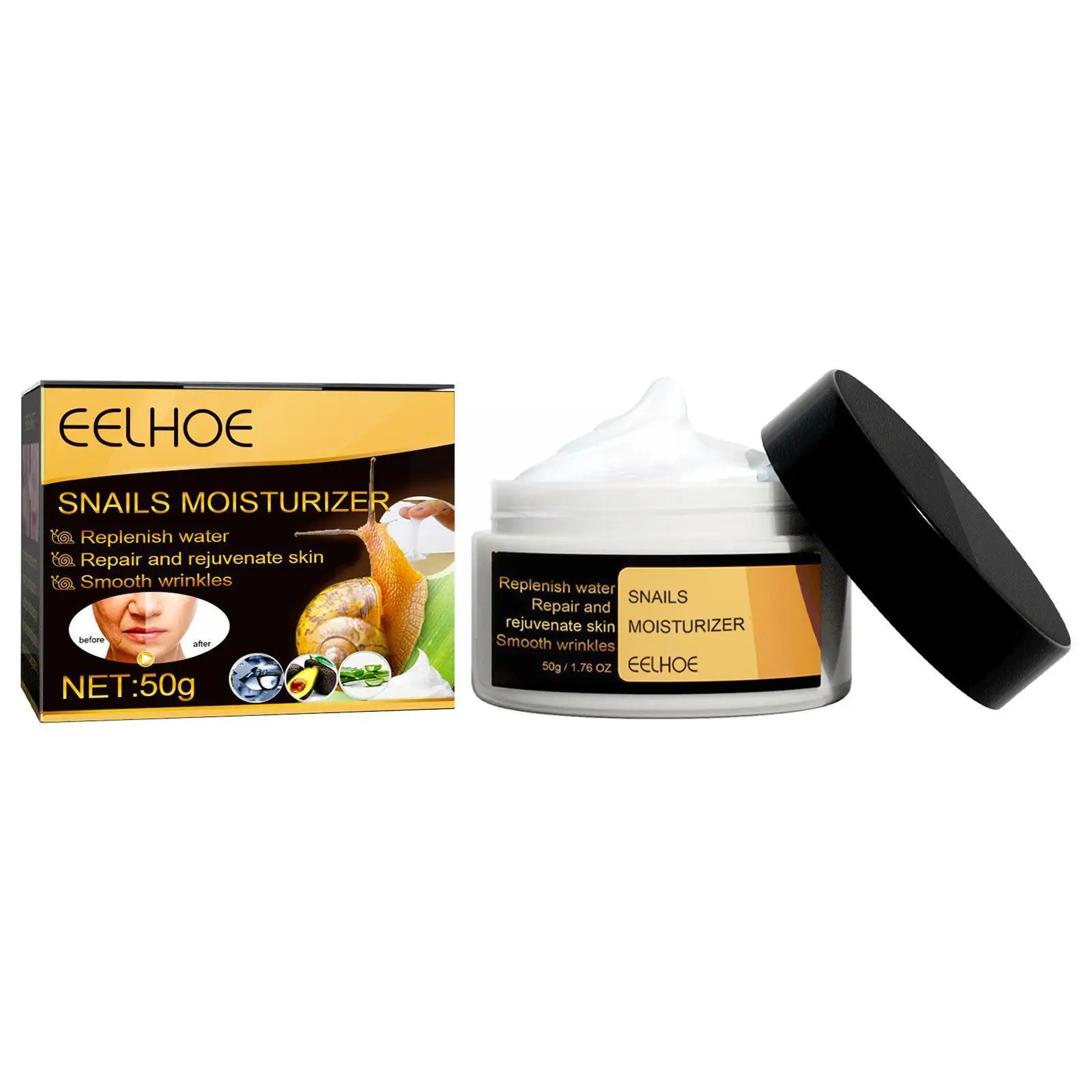 

Крем для лица женский, питательный, отбеливающий, омолаживающий, 50 г, Q6p8