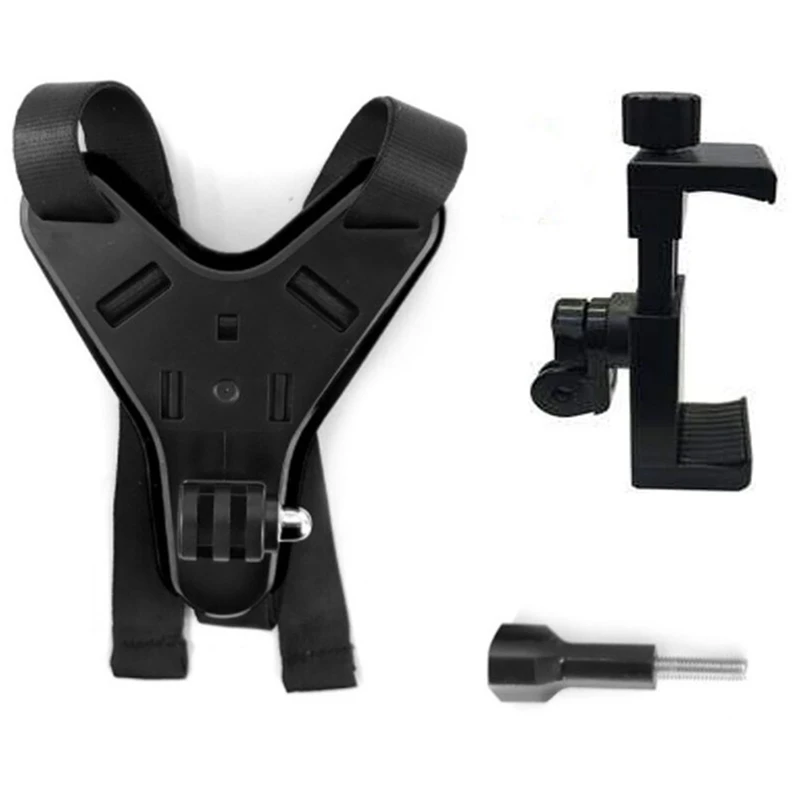 

Motorcycle Helmet Chin Mount for GoPro Hero 10/9/8/7/(2018)/6/5,4 Session, APMAN/AKASO/Campark/SJCAM