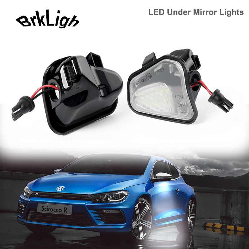 2 шт. светодиодные лампы под зеркалом приветствия для VW Passat CC Beetle Jetta Vento Scirocco EOS