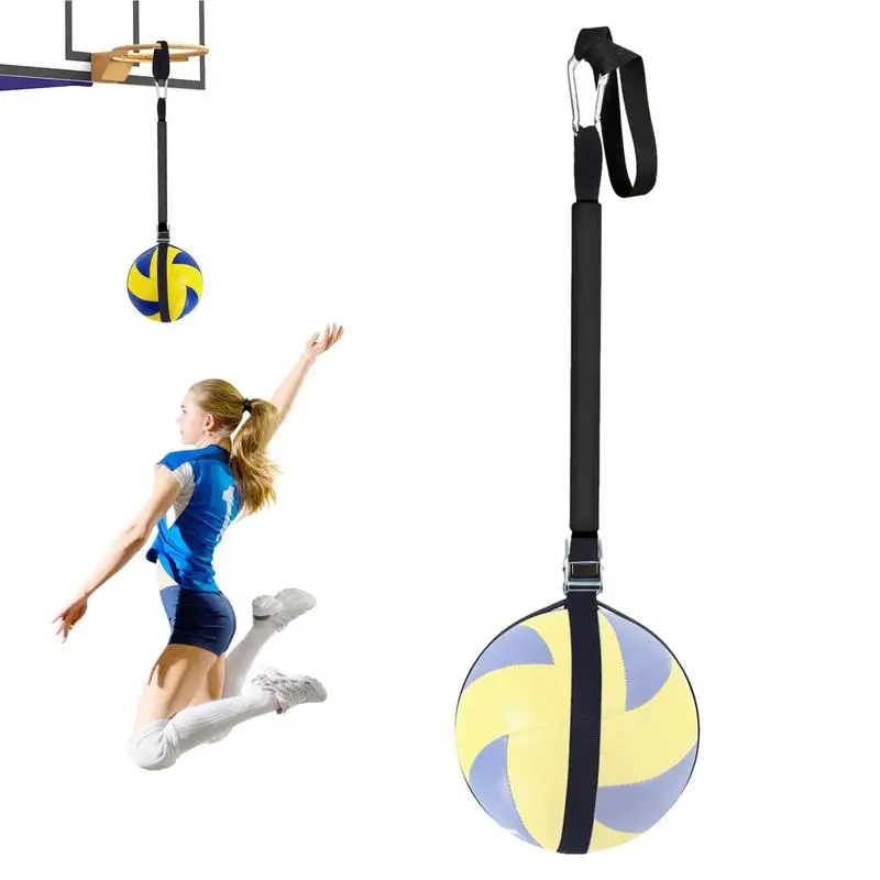 

Volleyball Block Training Equipment Elastic Volleyball Trainer For Serve Hitting Block Adjustable Strength Resistant Volleyball