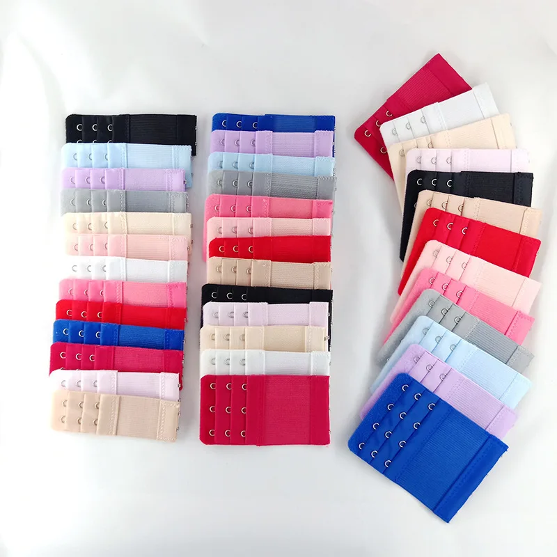 

2 Pcs/lot Women Elastic Underwear Bra Extenders 3 Rows*2/3/4 Buckles Bra Extend Hooks Adjustable Belt Intimates Accessories