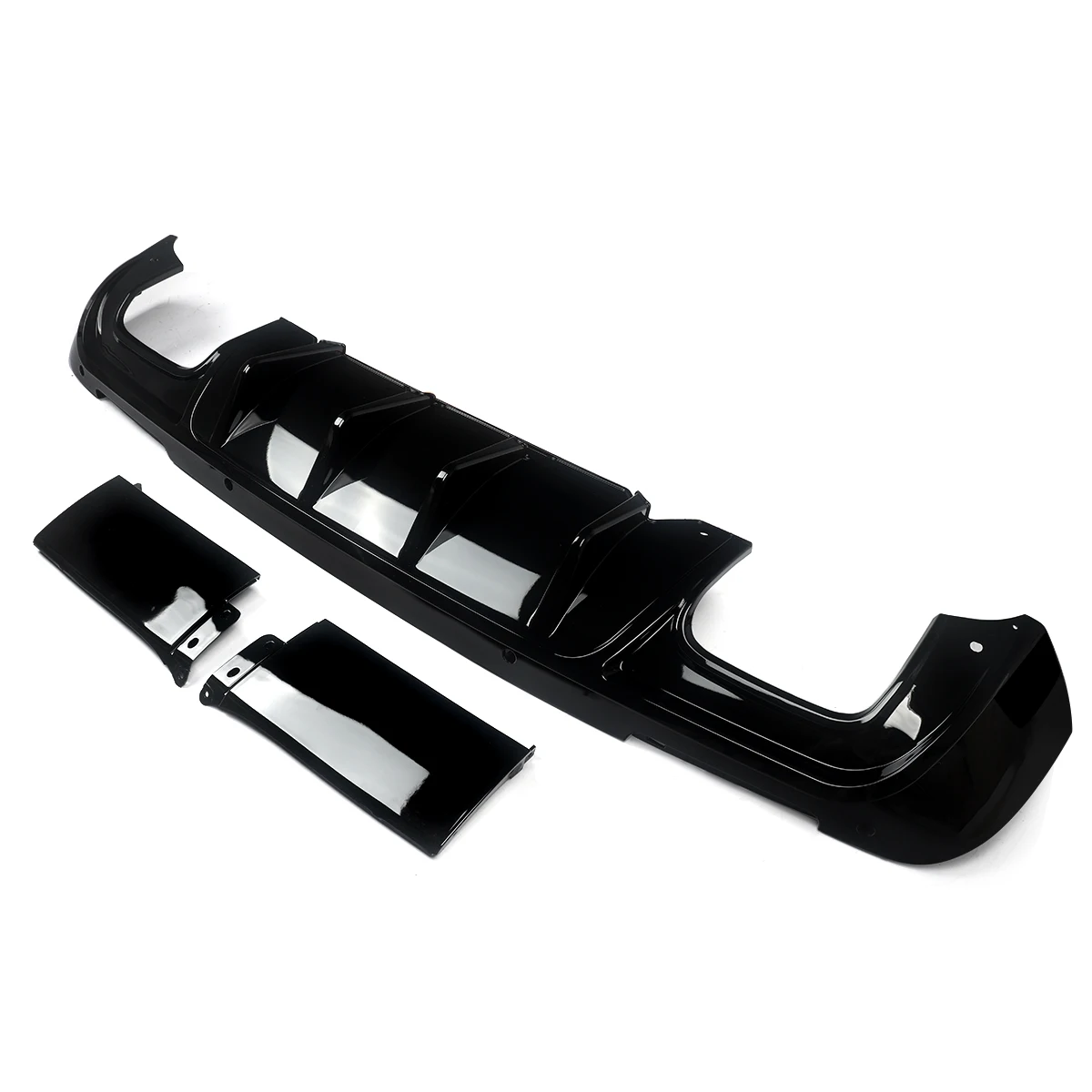 Для Dodge Challenger SRT Hellcat 2015-2022 задний диффузор бампер губы акульи плавники