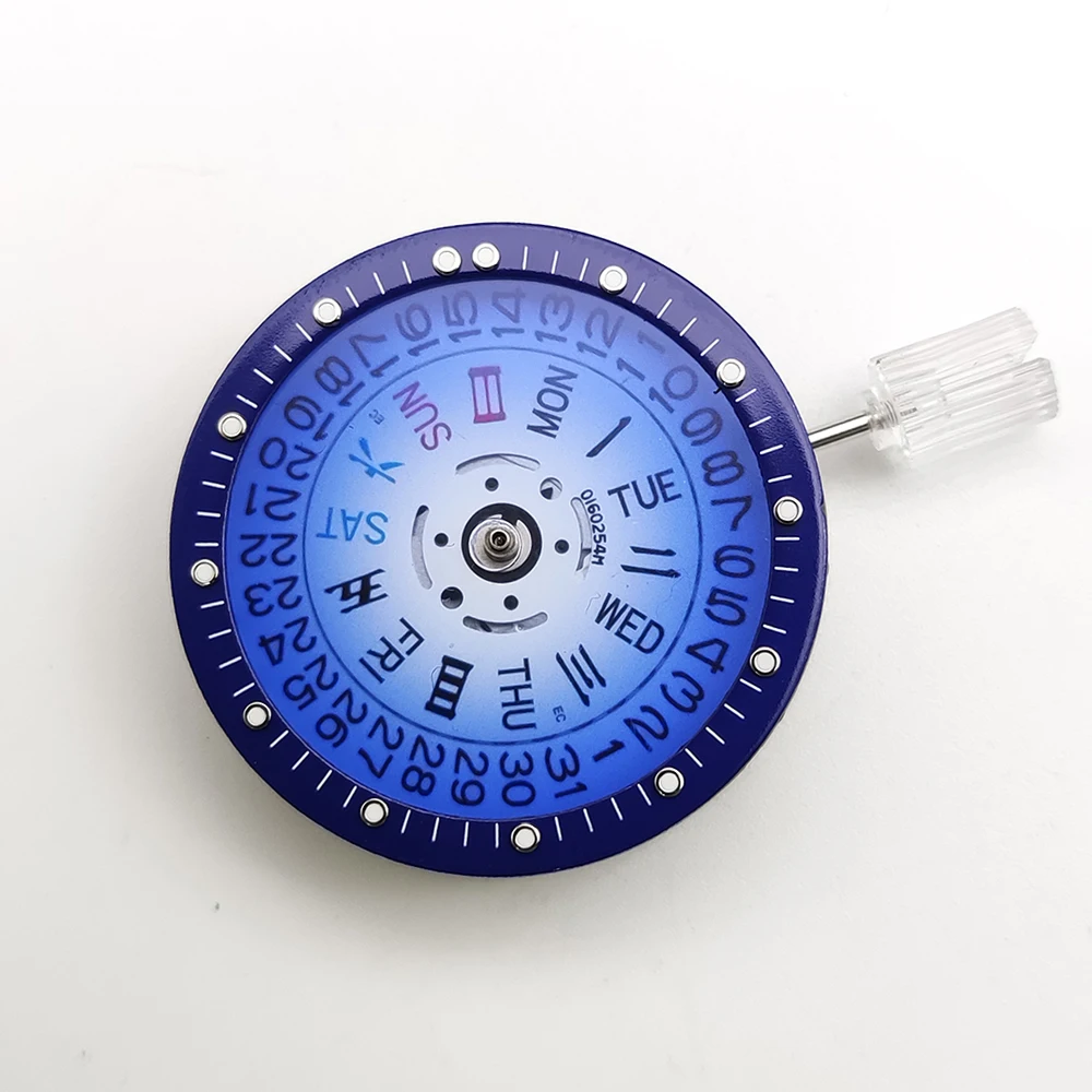 Watch Accessories 28.5MM Transparent Watch Dial With Colored Lettering Fit For NH35/36/38/70/4R Movement