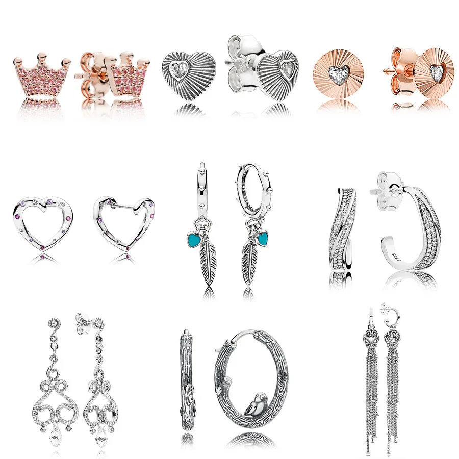 

Серебро 925 пробы, искусственные перья, зачарованные кисточки со встроенными шпильками для женщин, европейские ювелирные изделия