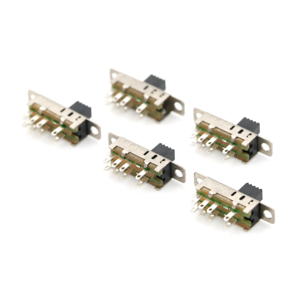 

20Pcs 8 Pins 3 Files 2P3T DP3T Handle High 5mm Small Slide Switch SS23E04 Double Toggle Switch Wholesale