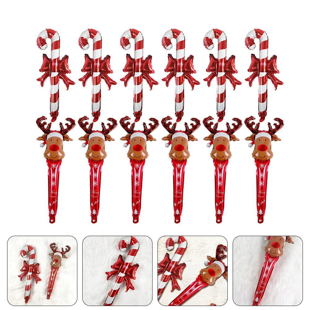 

Christmas Candy Balloon Balloons Cane Decorations Reindeer Canes Lollipoptree Big Inflatable Decoration Merrygarlandornaments