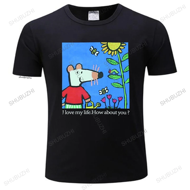 

tshirt Men Cute Funny Watercolor Painting Print Men's Tee Shirts Summer Casual Loose Harajuku College Style Streetwear