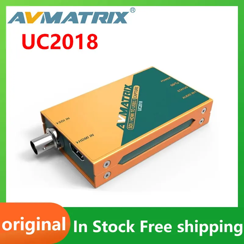 Фото AVMATRIX UC2018 HDMI-совместимый/SDI-USB3.1 TYPE-C Неспрессированная видеозахват для потоковой передачи №1