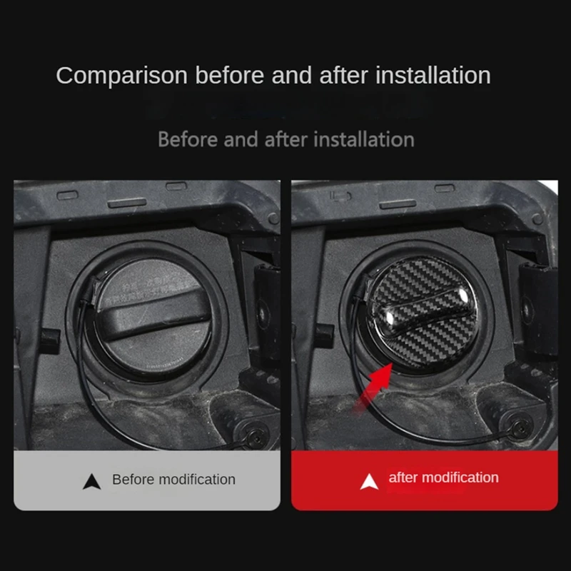 Наклейка из натурального твердого углеродного волокна крышка бензобака для