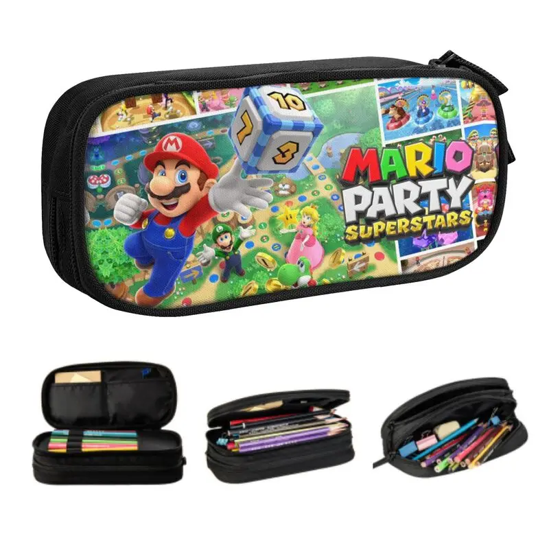 Пеналы для девочек и мальчиков с героями мультфильмов супер грибы игры Марио