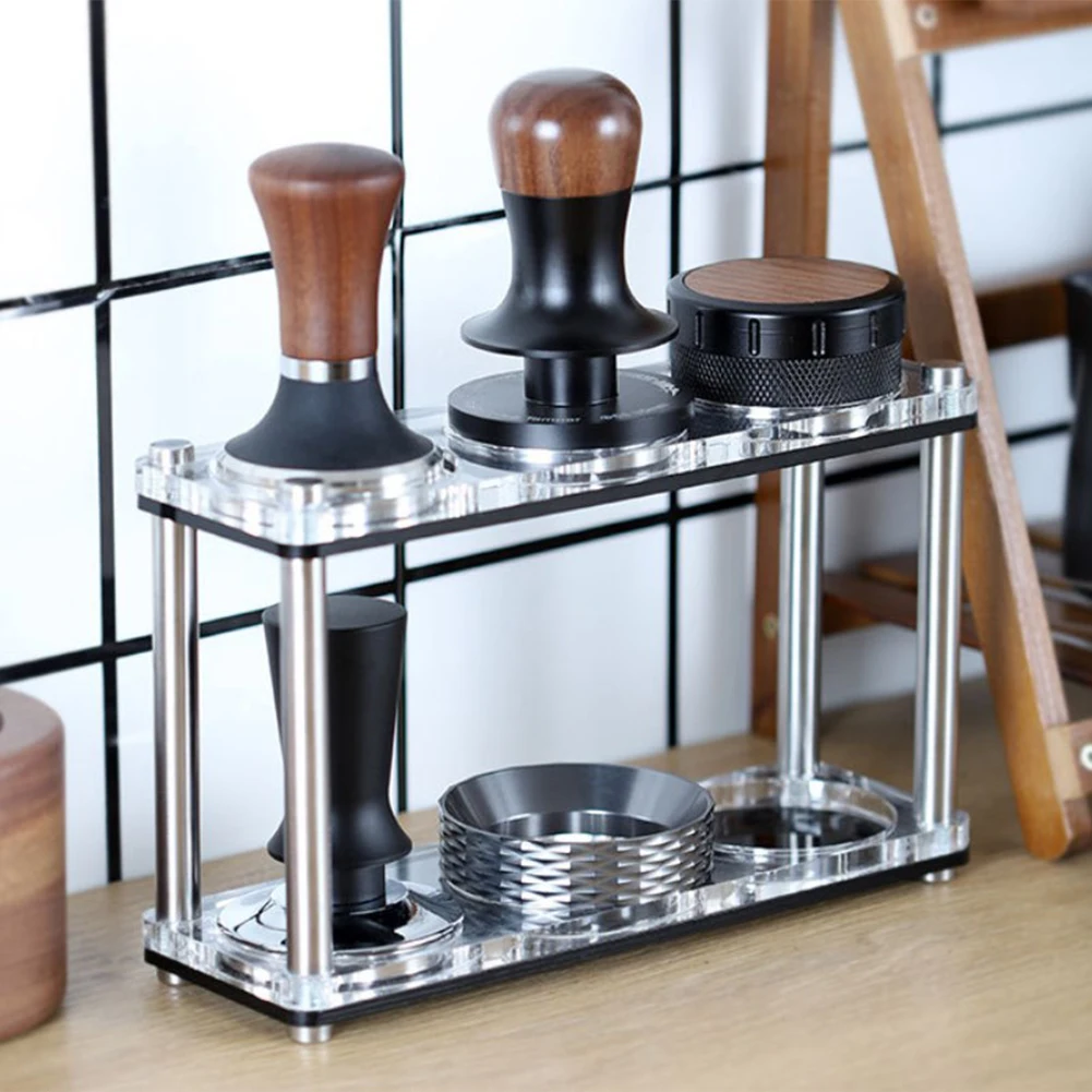 

1/2 Layers Coffee Tamper Holder Filter Stand Rack Coffee Powder Tamper Storage Organizer Espresso Coffee Tools Accessories