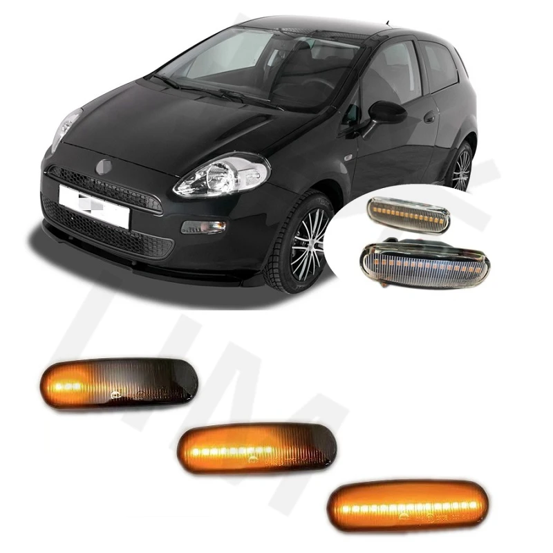Для Fiat Punto Evo 199 2008 2009 2010 2011 2012 2013 2014 2015 2016 2017 2018 динамический светодиодный боковой