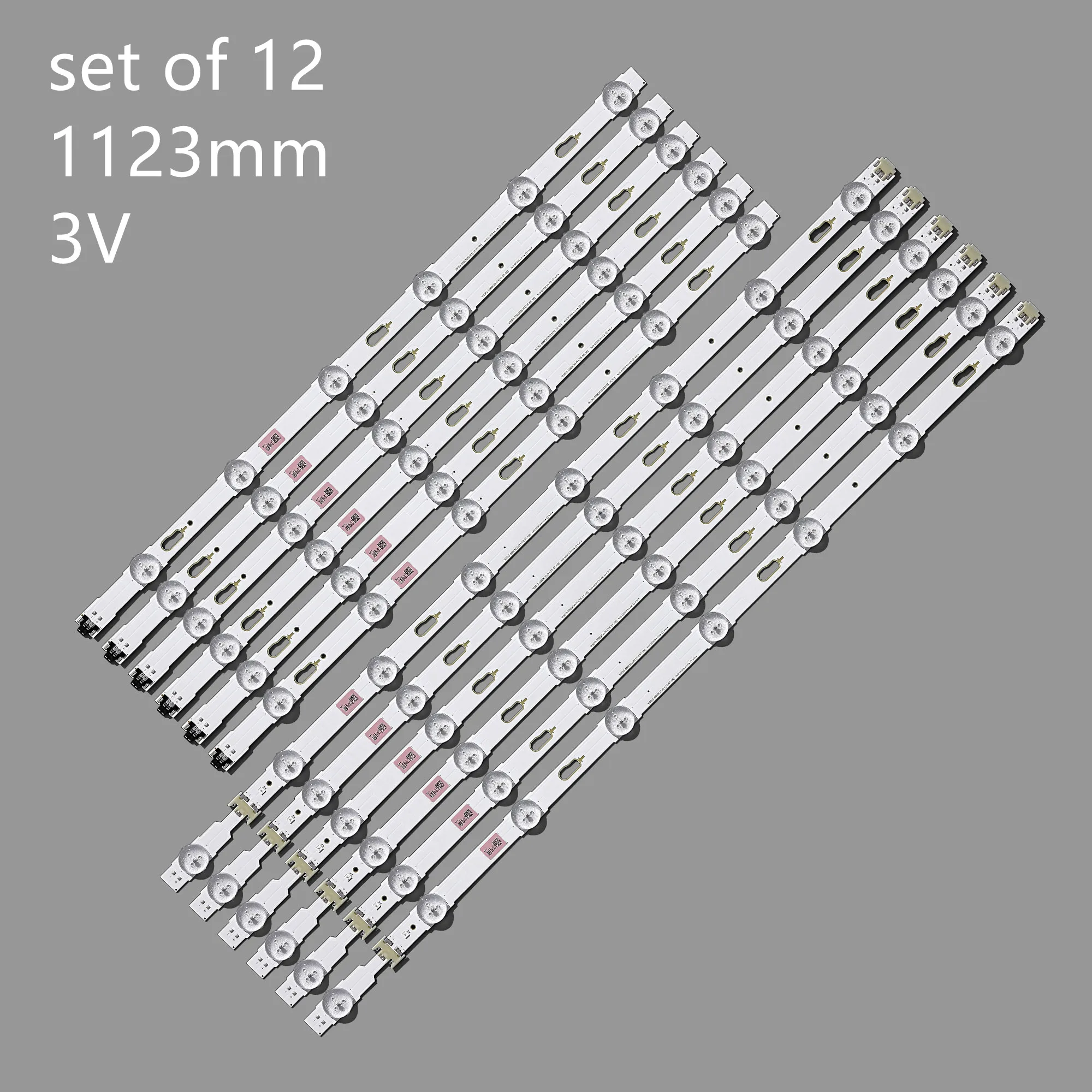 12pcs/Kit LED strips for SAM SUNG 55 TV UE55JU6672 UE55JU6495 UE55KU6172 UN55JU6800 UA55JU50S CY GJ055HGEV4H BN96 34797A