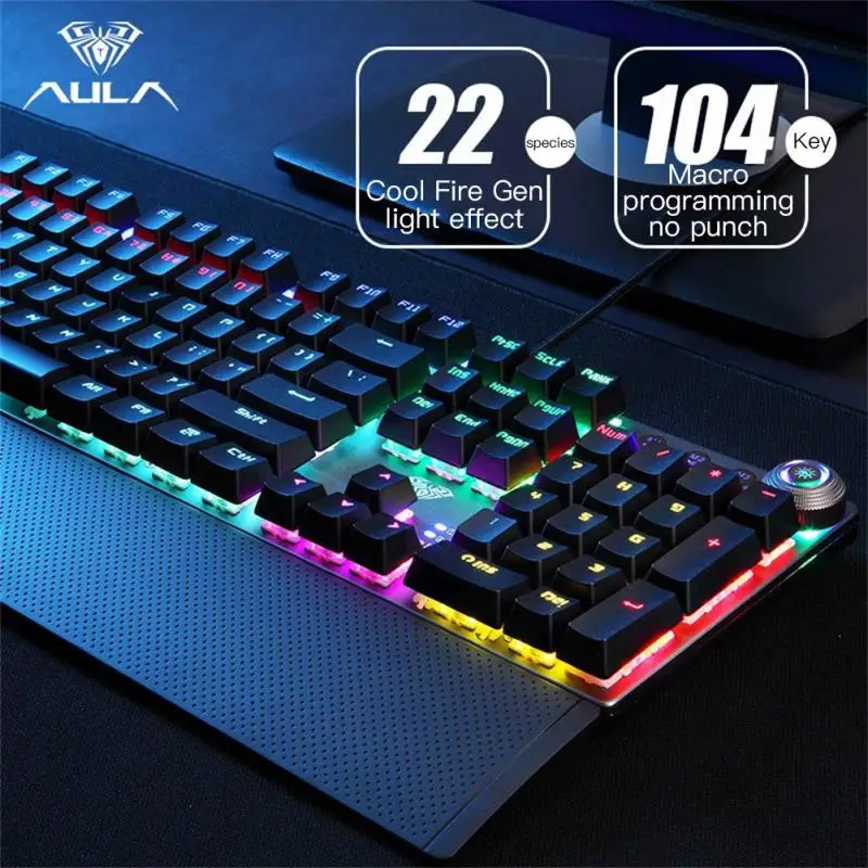 

108 Keys Profession Driver Keyboards For PC Computer Game Gamer Office Tools Wired Usb Keyboard Anti-ghosting Dual Mode Lighting