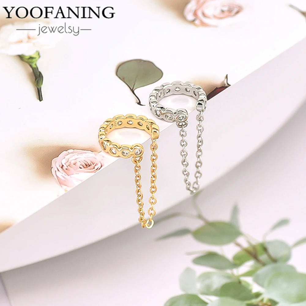 Серьги-клипсы YOOFANING, 1 шт., класса люкс, из стерлингового серебра 925 пробы, милые, нежные, элегантные, для девушек, подарок на вечеринку (art.: 3920d96023fe9) - 3920d96023fe9