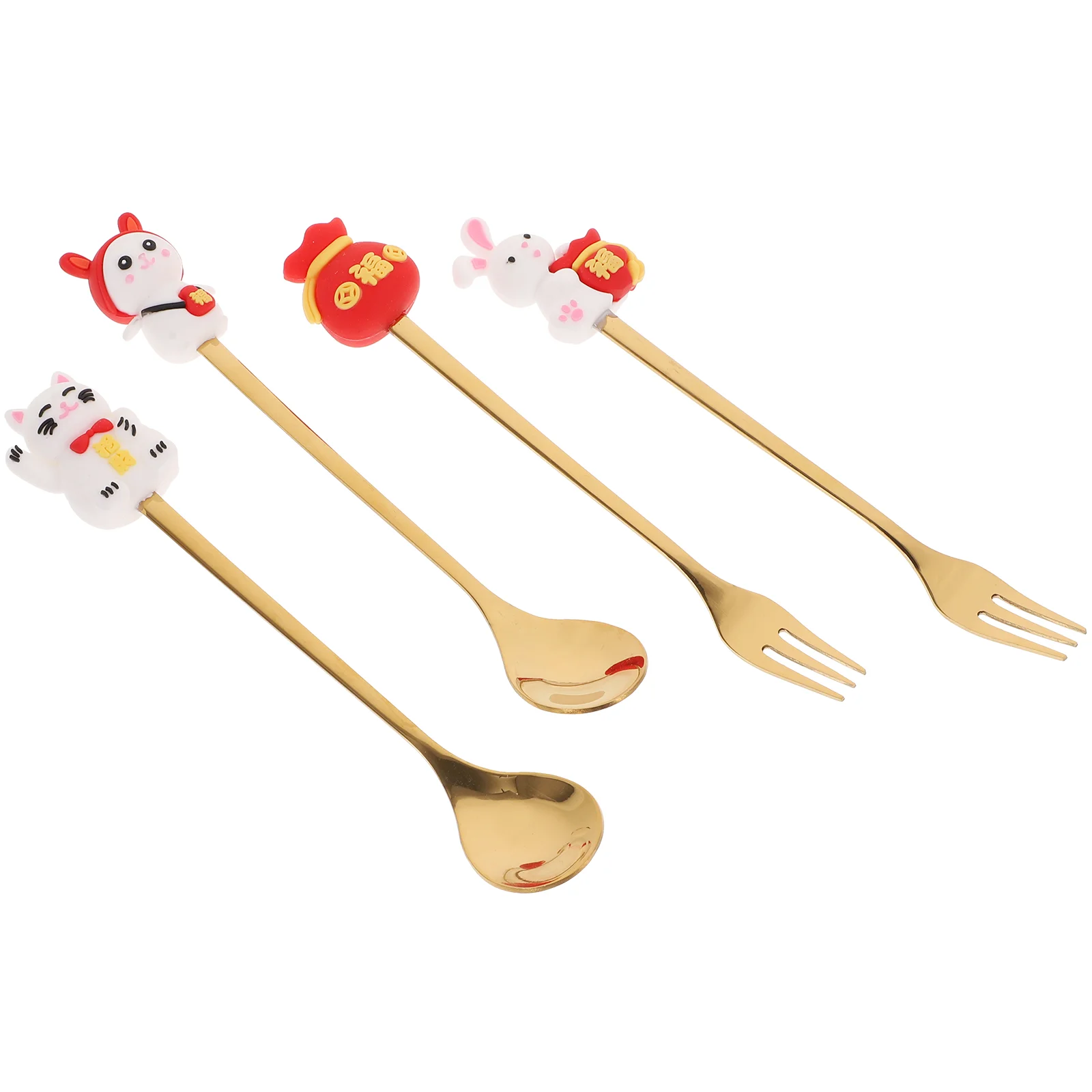 

Easter Utensils Flatware Silverware Set Baby Cutlery Kids Training Party Decor Kitchen Feed Self Bunny Toddler S Children Rabbit