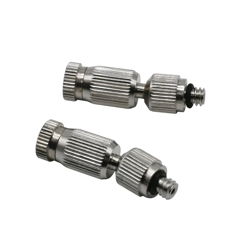 3/16" Thread Stainless Steel Atomizing Nozzle Omni-directional Connector Misting Irrigation System 360° Universal Quick Joint