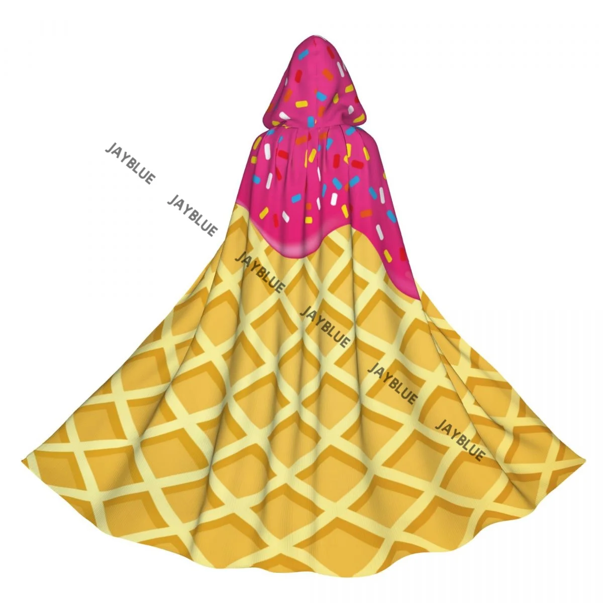 Плащ с капюшоном унисекс плащ клубничное мороженое расплавленным и топкой