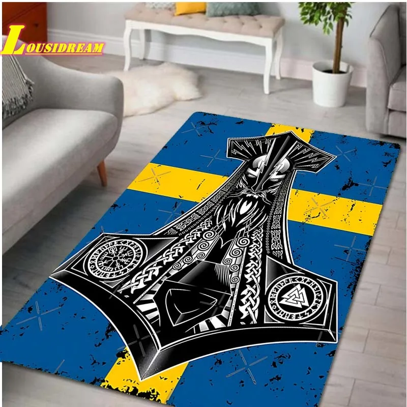 

Ковер с принтом викингов, детский декоративный ковер для игр, нескользящий ковер, декор для подростков, ковер для пикника, реквизит для фото...