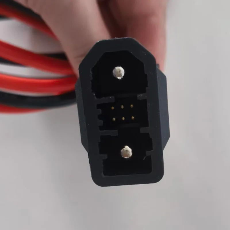 Фото Кабель-удлинитель Ecoflow XT150 для дополнительной батареи, 50А, 8AWG, 1м, с адаптером O-ring, жгут проводов 8AWG №4