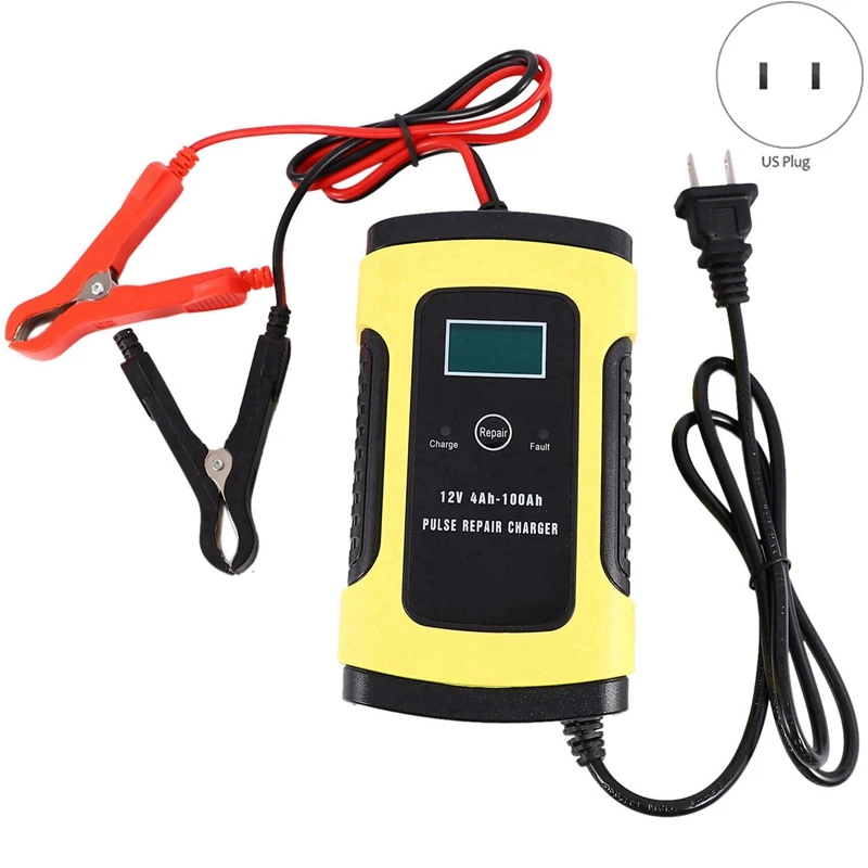 

3X Car Battery Charger 110V To 220V To 12V 6A Fast Power Charging Wet Dry Lead Acid Digital Lcd Display-(US Plug)