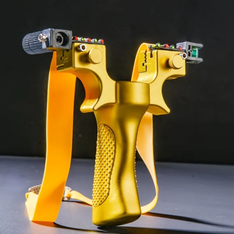 Рогатка кожаная для охоты и взрослых профессиональная с резиновой лентой