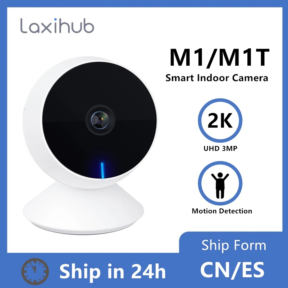 Laxihub IP Kamera Indoor Wi-Fi Überwachung Kamera Baby Monitor 720P 1080P 2K Mini Cam Home Security Webcam bewegungserkennung