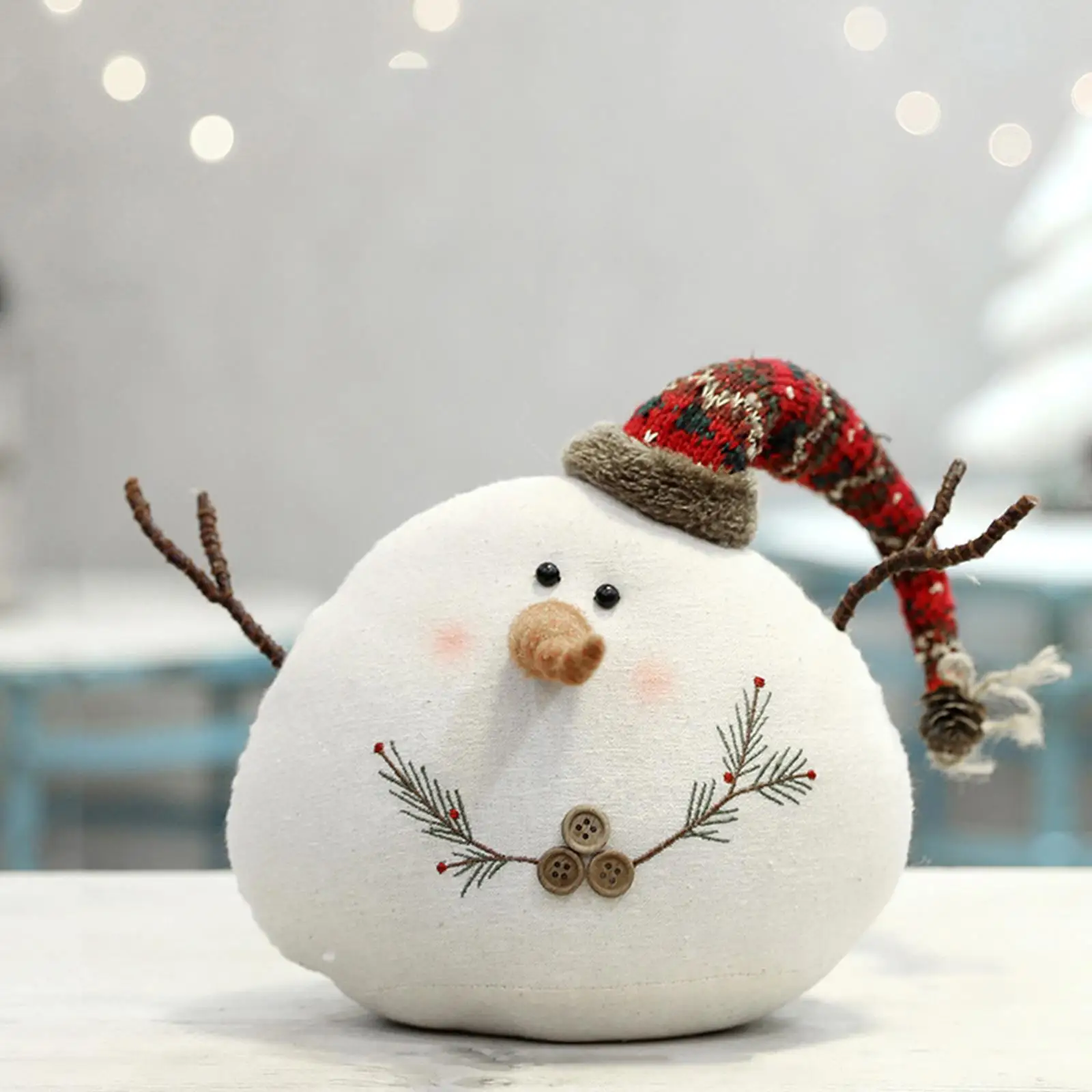 

Snowman Plush Toy With Scarf And Hat