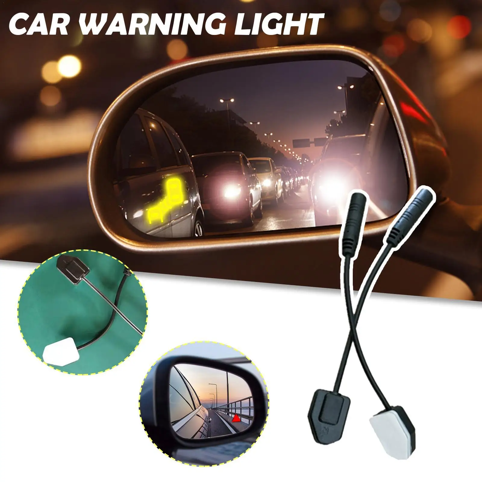 

Car Blind Spot Monitoring System BSD Lens Light LED Indicator Alarm Radar Safety Drive Ultrasonic Sensor Rear Cross TrafficAlert