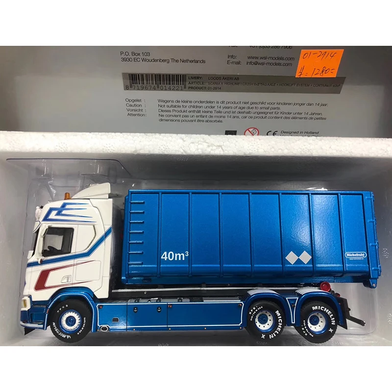 

WSI Diecast 1:50 Scale SCANIA R CR20H 6X2 Truck Dump Truck Alloy Model 01-2914 Collection Souvenir Display