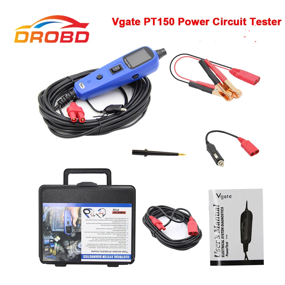 

Vgate PT150 датчик мощности, Автомобильный Электрический диагностический тестер цепи, автомобильные инструменты тестер электрической системы