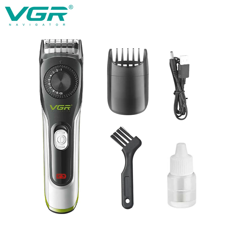 

VGR Hair Trimmer Adjustable Haircut Machine Professional Hair Clipper Barber Cordless Beard Trimmer for Men Rechargeable V-028
