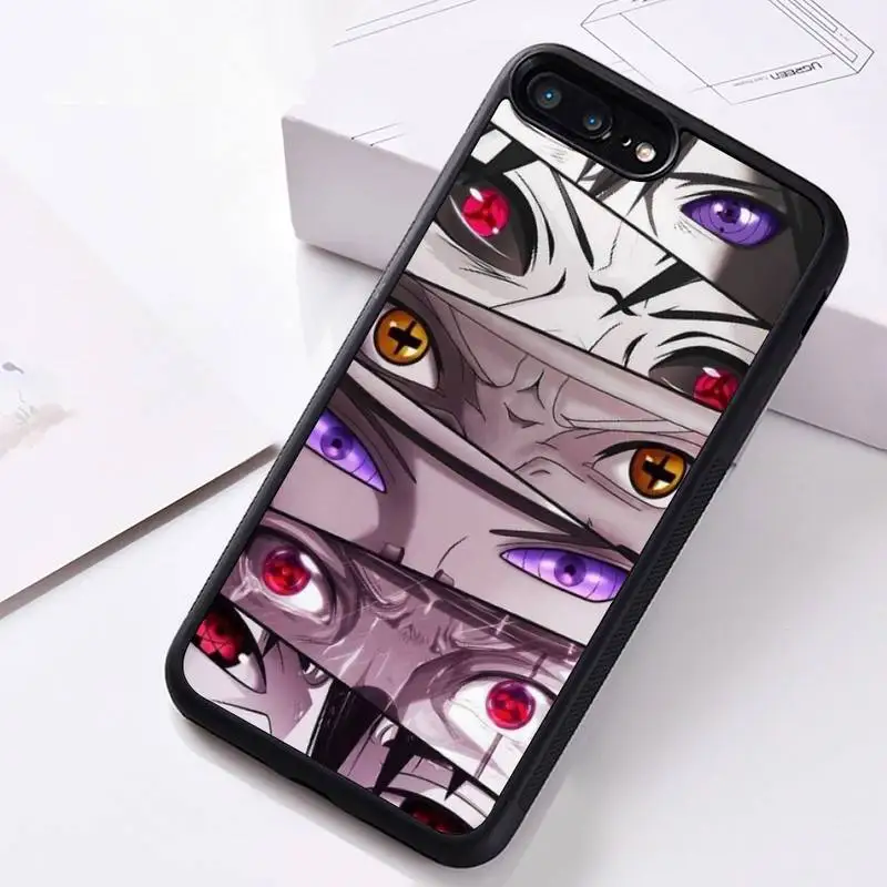 

NARUTO eyes Uchiha Itachi Kakashi Phone Case Rubber For iphone 12 11 Pro Max Mini XS Max 8 7 6 6S Plus X 5S SE 2020 XR cover