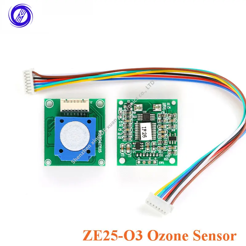 

ZE25-O3 модуль датчика озона, датчик газа, обнаружение O3 Ozone UART/аналоговое напряжение/ШИМ волна 3,7-5,5 В